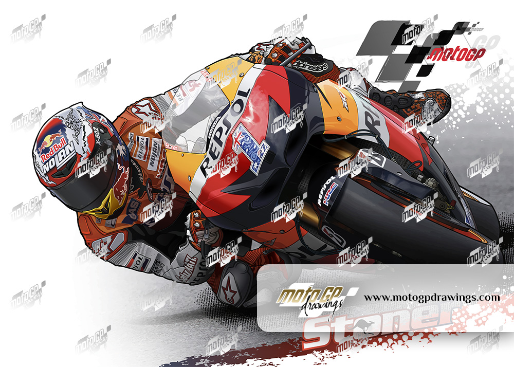 #27 Casey Stoner Repsol Honda Team Couleurs