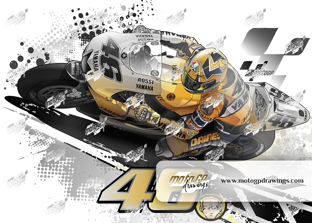 46 Valentino Rossi Yamaha Team 50th Anniversary