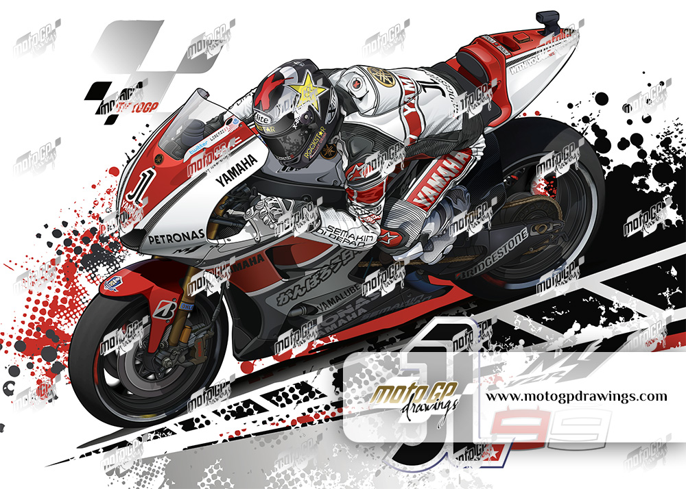 99 Jorge Lorenzo Yamaha Team 50th Anniversary Couleurs 01