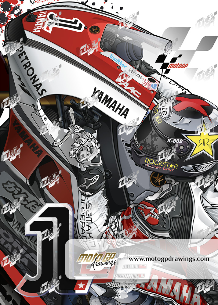 99 Jorge Lorenzo Yamaha Team 50th Anniversary Zoom Couleurs 02