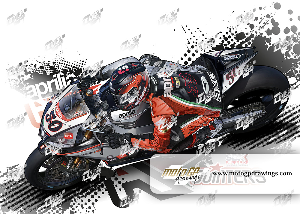 #50 Sylvain Guintoli Aprilia Racing Team