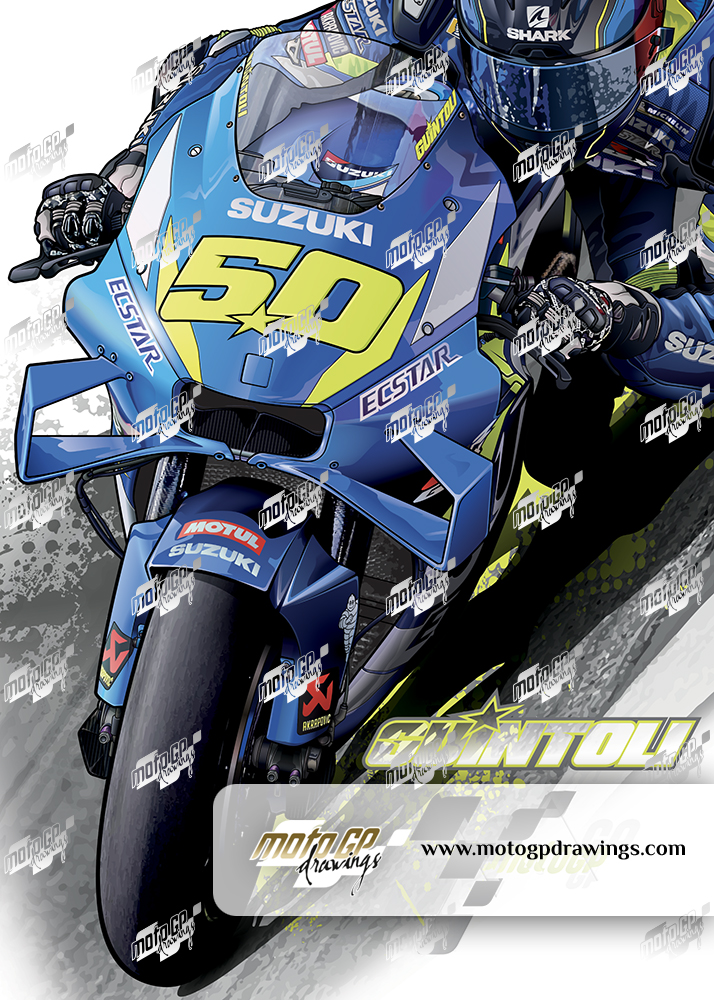 #50 Sylvain Guintoli Suzuki Ecstar