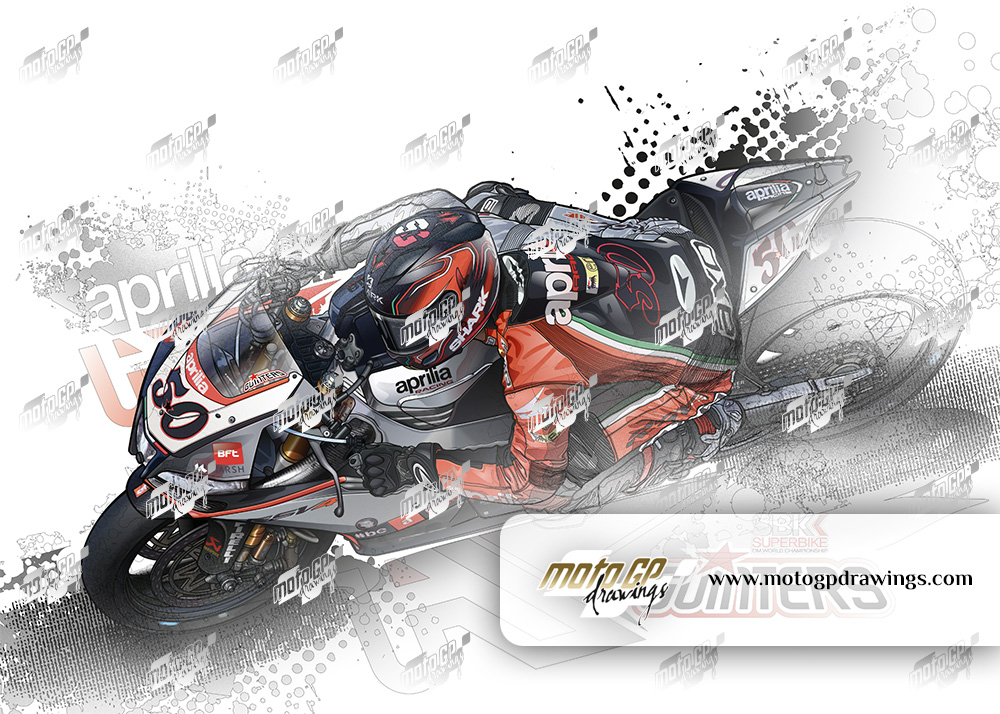 #50 Sylvain Guintoli Aprilia Racing Team