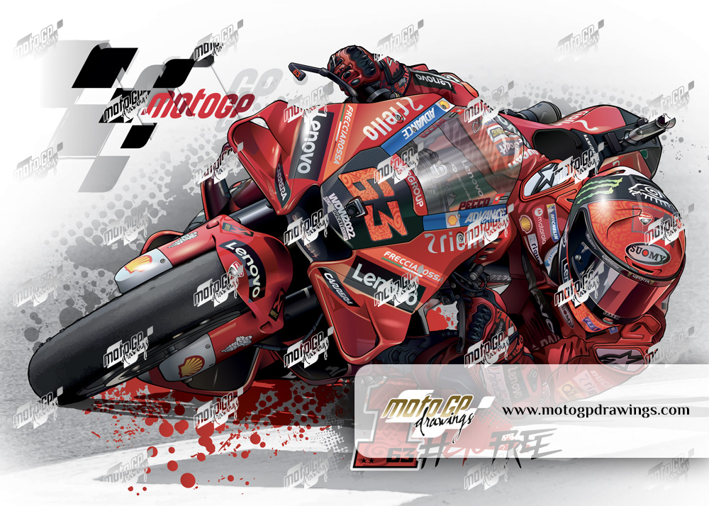 #63 Pecco Bagnaia Ducati Lenovo Factory team