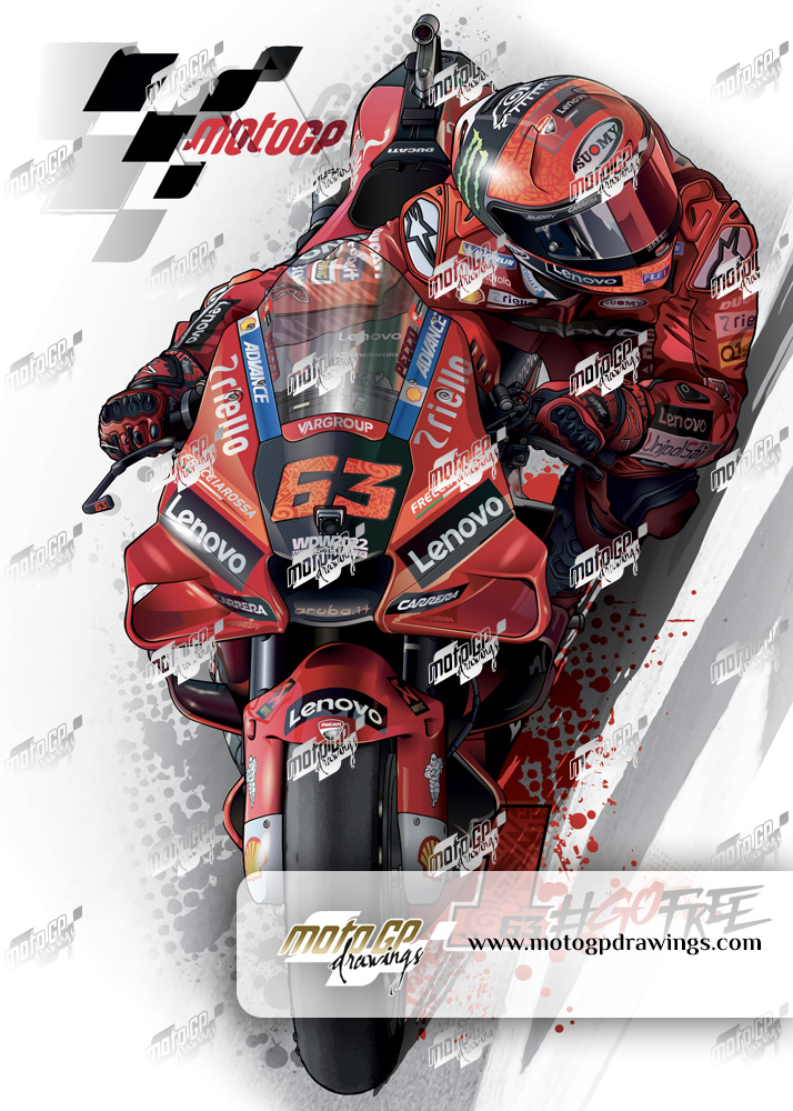 #63 Pecco Bagnaia Ducati Lenovo Factory team