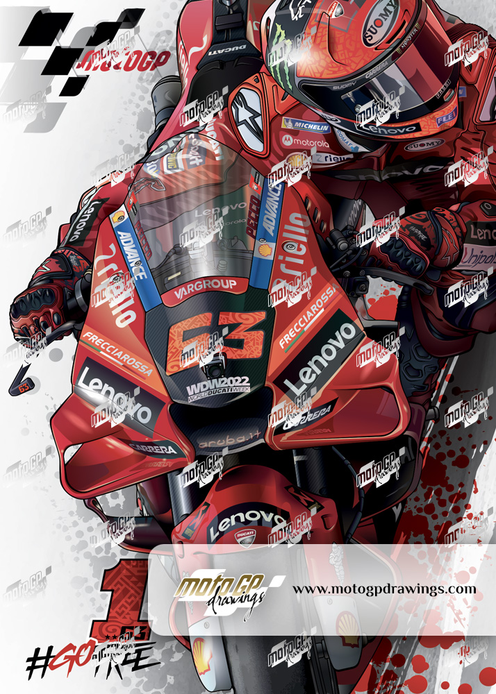 #63 Pecco Bagnaia Ducati Lenovo Factory team