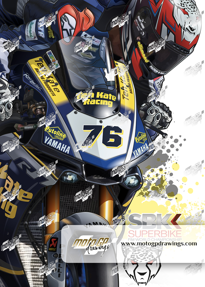 #76 Loris Baz TenKate Racing Yamaha