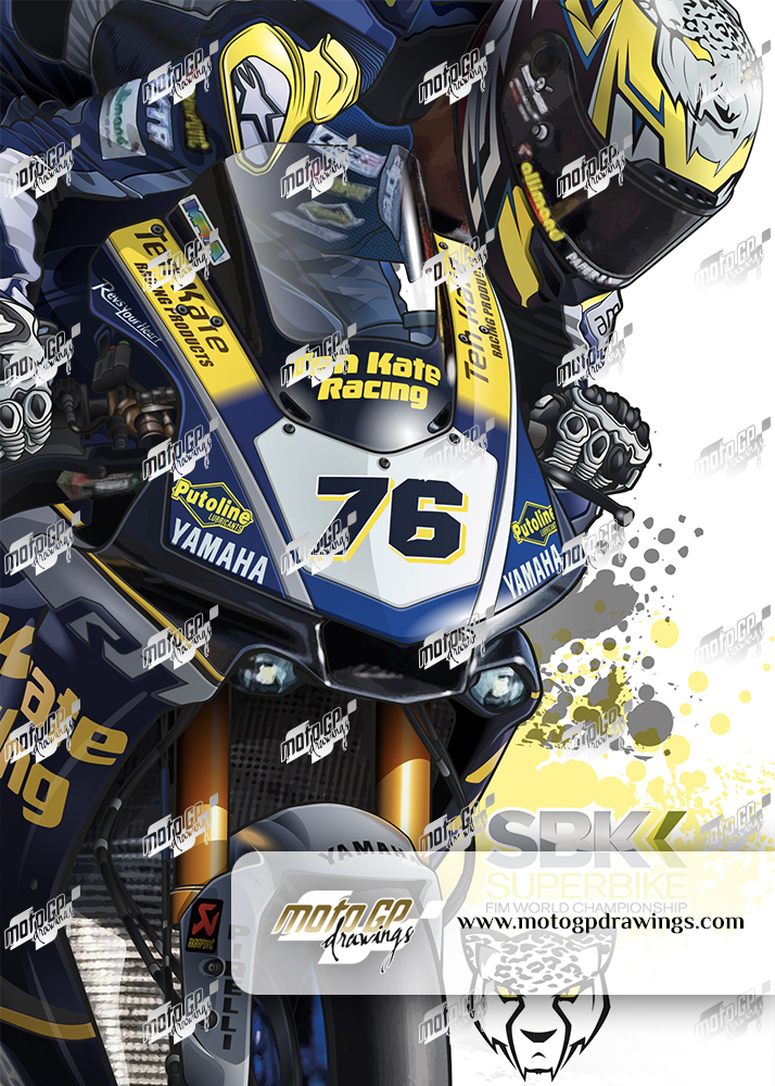 #76 Loris Baz TenKate Racing Yamaha