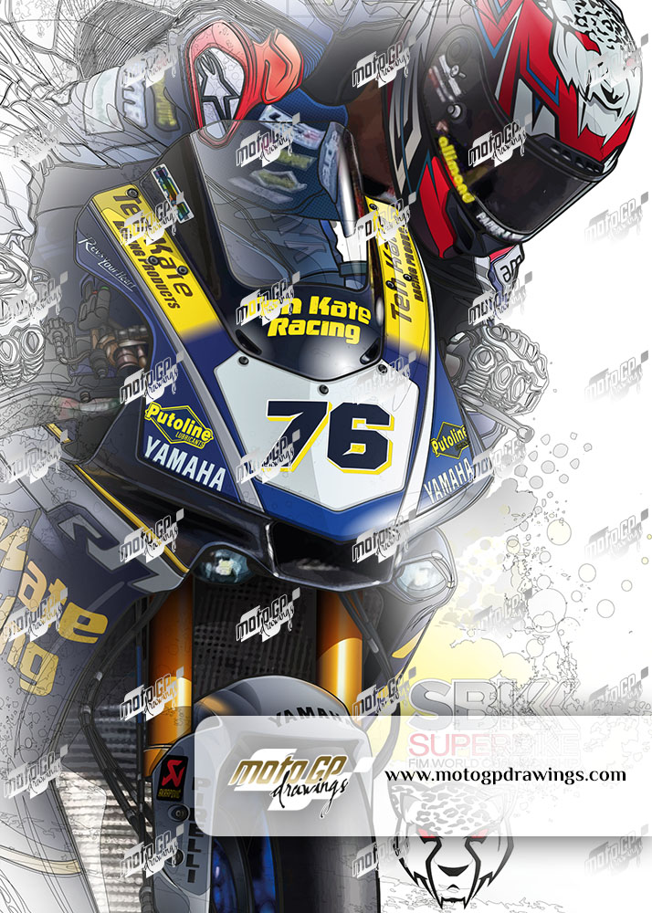 #76 Loris Baz TenKate Racing Yamaha